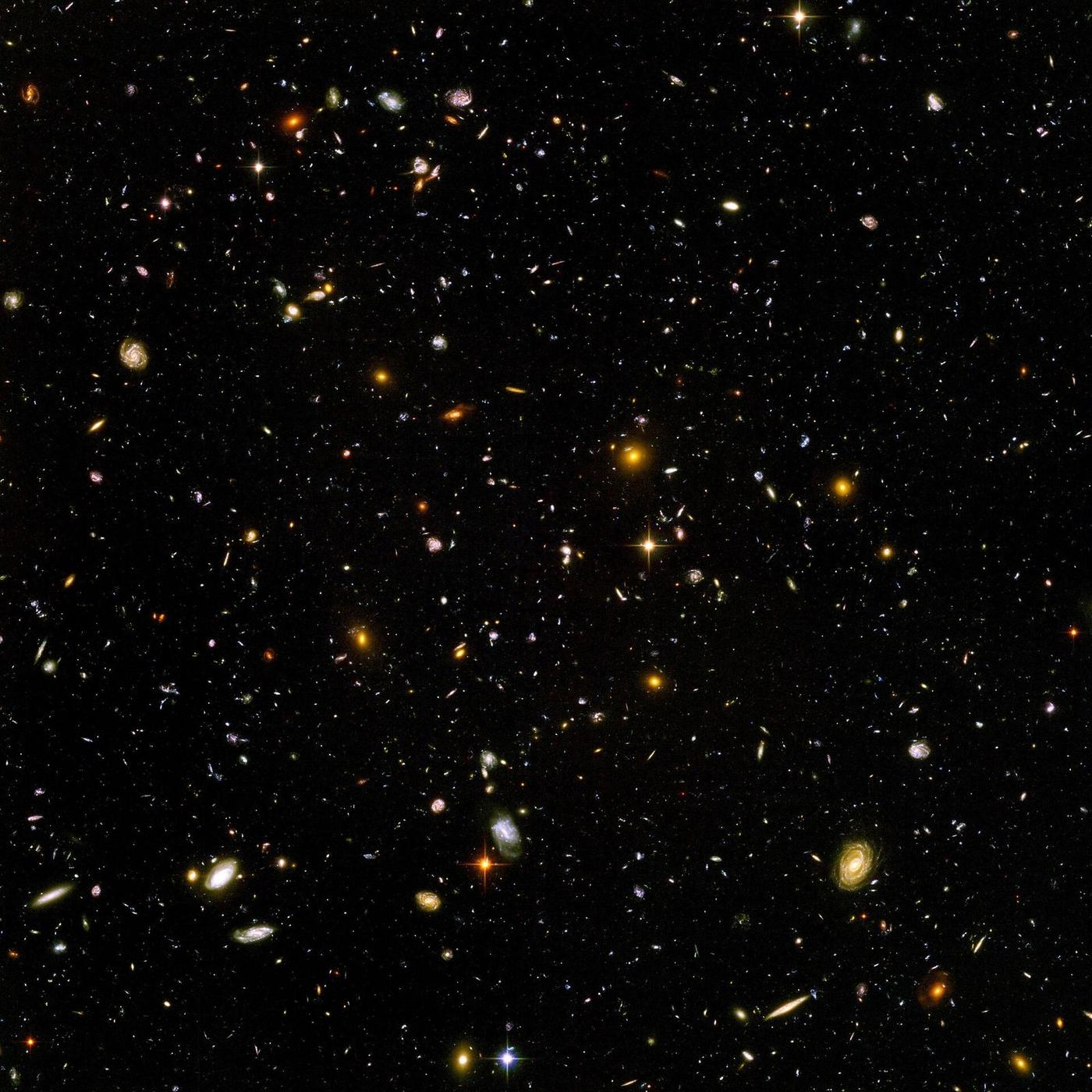 The Hubble Ultra Deep Field: thousands of distant galaxies in a small patch of sky