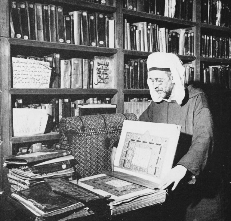 A scholar reading in the library of al-Qarawiyyin, Fez